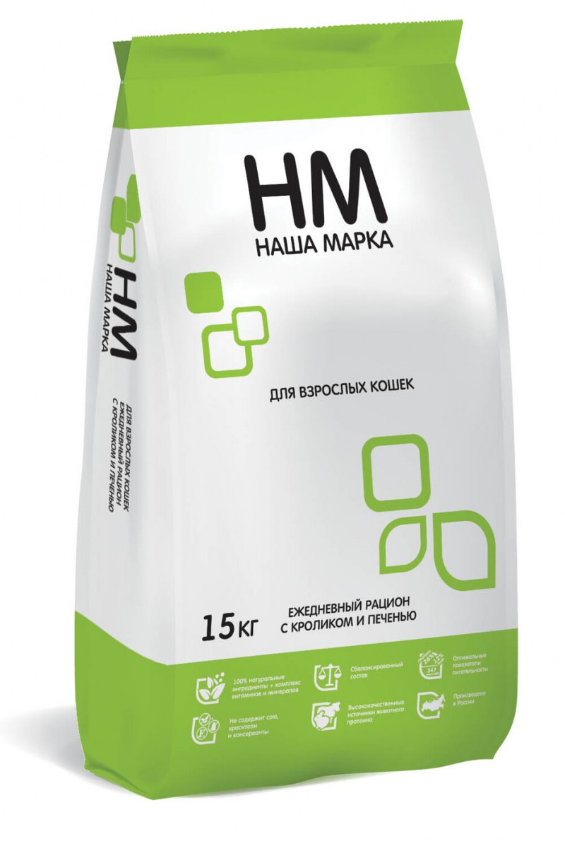 Корм для собак наша марка (18 кг) для взрослых собак средних пород с цыплёнком и овощами