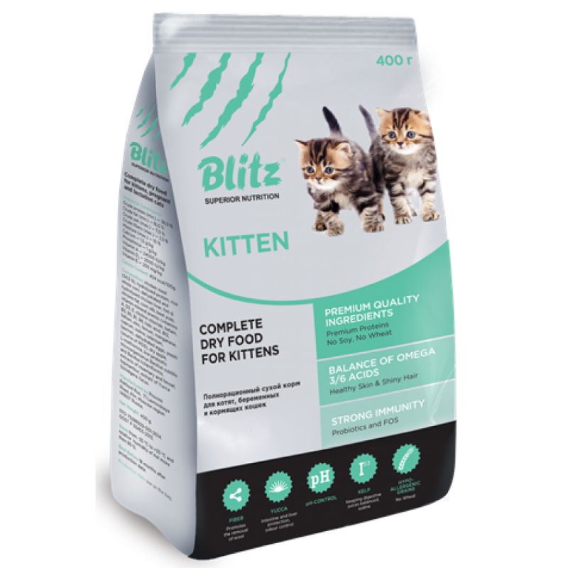 Корм для кошек Blitz (2 кг) Adult Cat Sterilised Dry