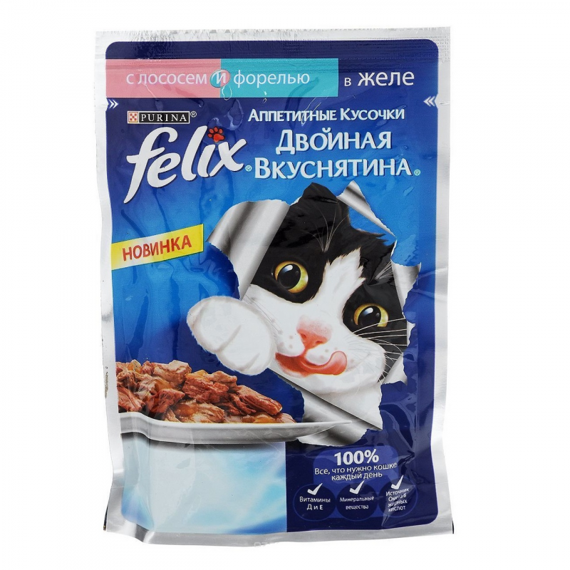 Felix корм для кошек. Корм для кошек Felix двойная вкуснятина.