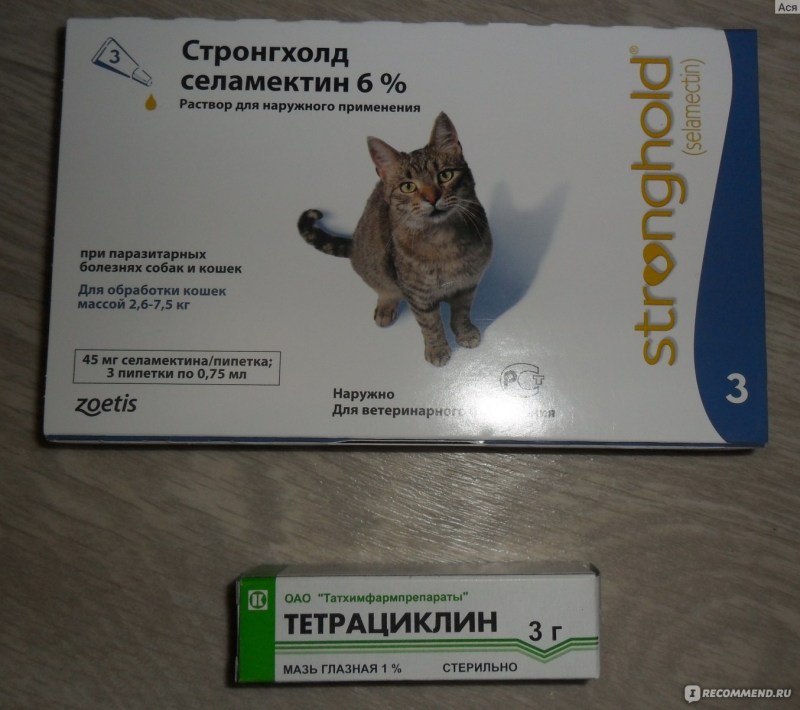Zoetis (Pfizer) капли от блох, клещей и гельминтов стронгхолд 45 мг для кошек массой 2,6-7,5 кг