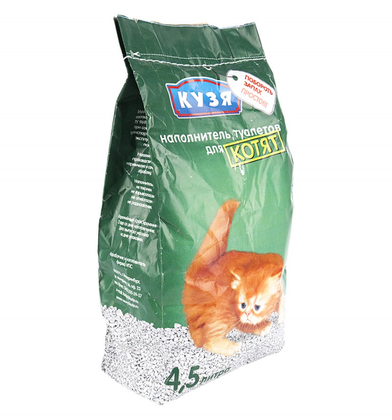 Впитывающий наполнитель Кузя для котят 4.5 л