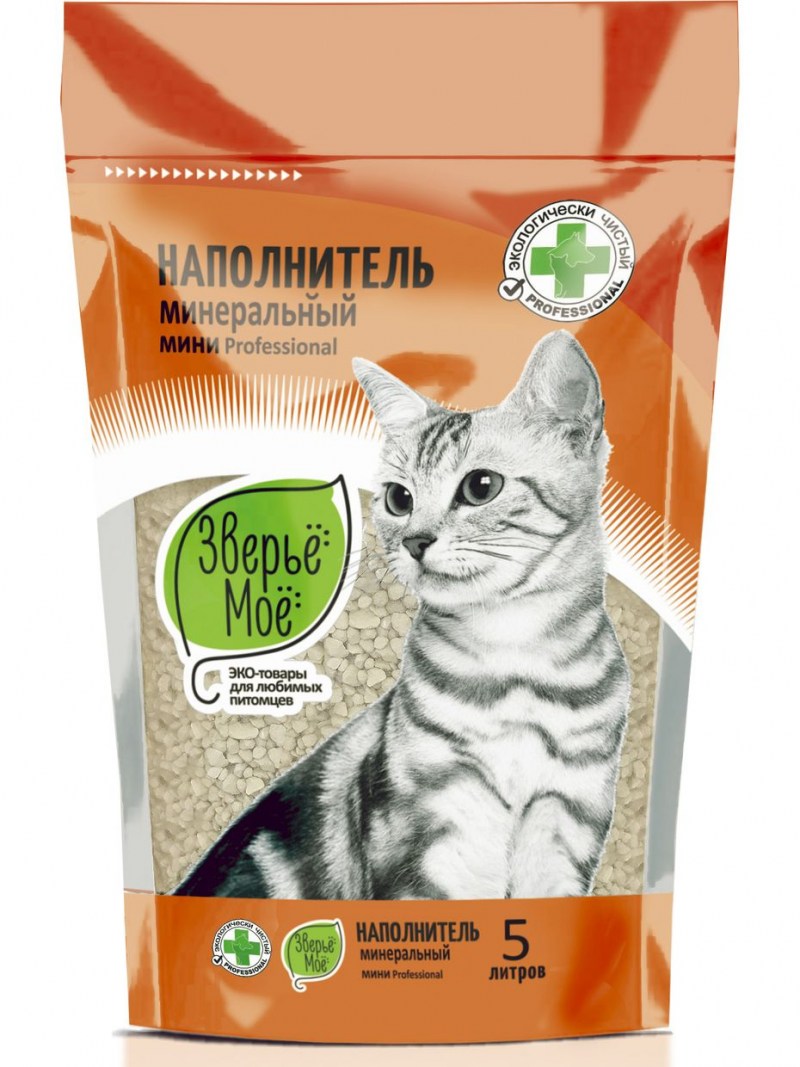 Впитывающий наполнитель Brava минеральный для длинношерстных кошек 15 л