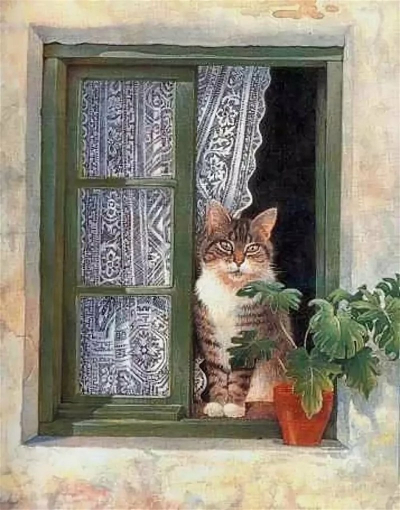 Кошка в лукошке