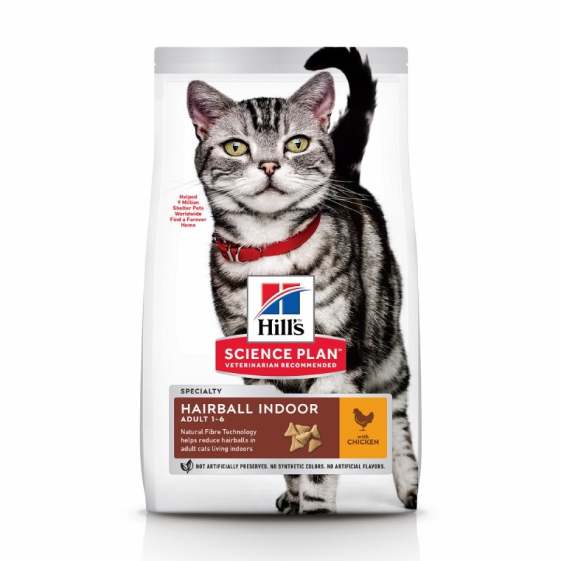 Hill`s 1,5кг корм для кошек вывод шерсти Hairball Control