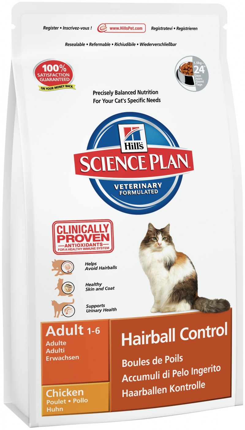 Hill's Science Plan сухой корм для кошек Hairball Control