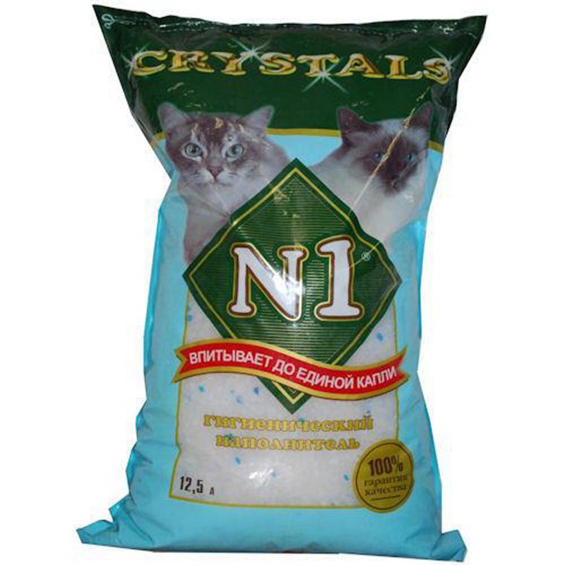 Впитывающий наполнитель n1 Crystals 12.5 л