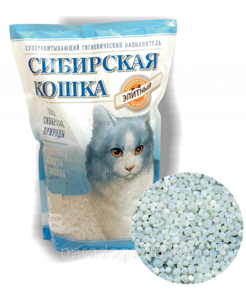 Силикагелевый наполнитель Сибирская кошка
