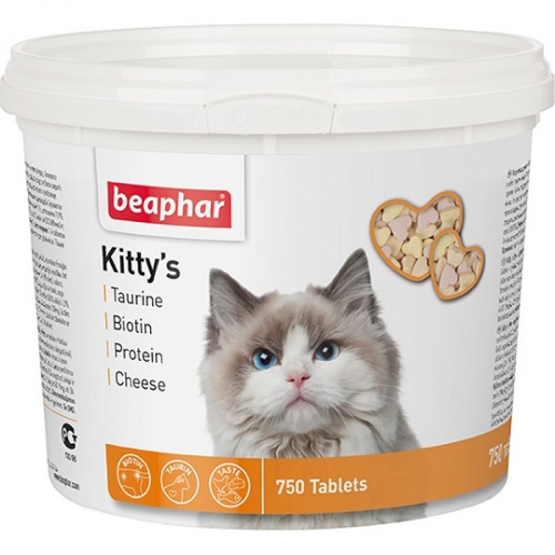 Беафар витамины д/кошек Kitty"s Mix смесь (750таб