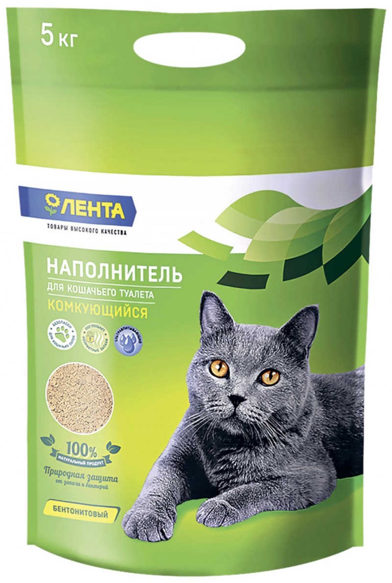 Наполнитель лента д/кошачьего туалета комкующийся Армения 5 кг