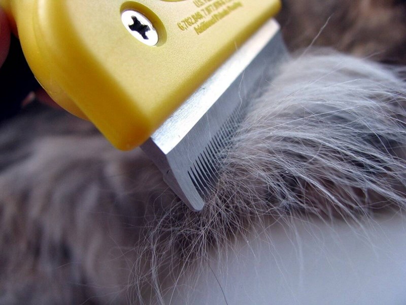 De shedding Tool фурминатор 10см д/длиннош соб