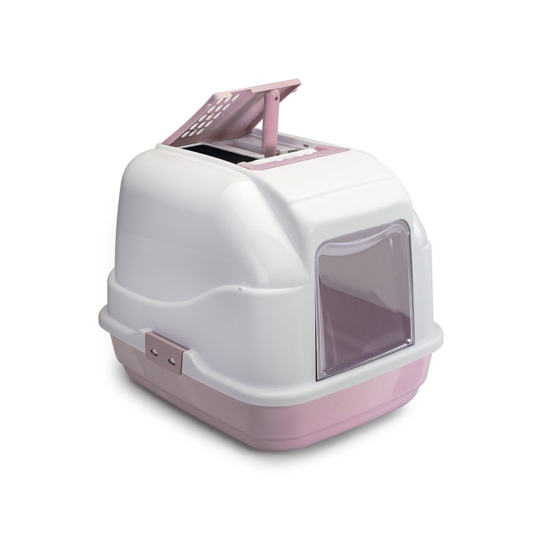 IMAC био-туалет для кошек easy Cat 50х40х40h см, нежно-розовый