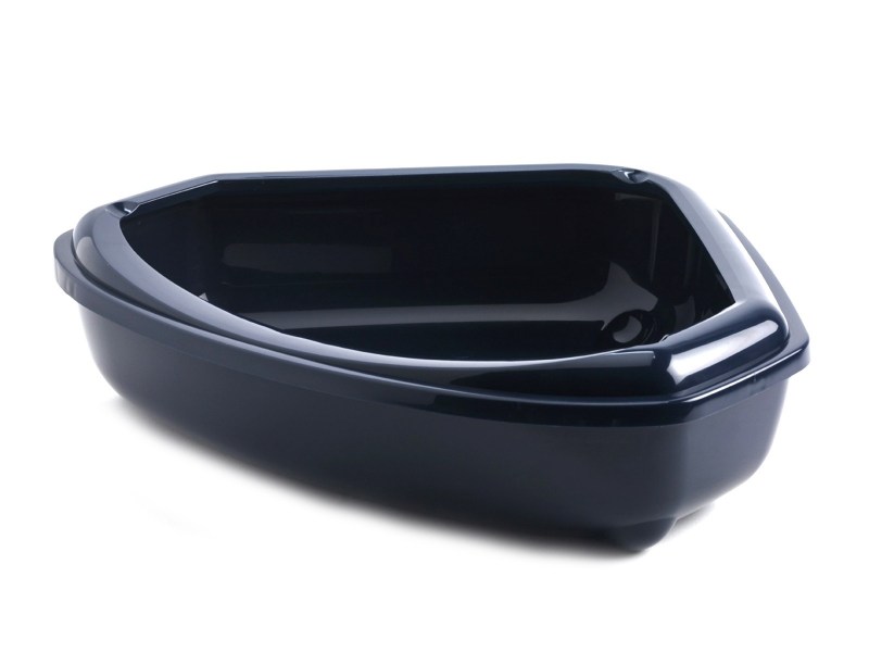 Moderna туалет-лоток угловой с рамкой Corner+Rim, 55х45х13