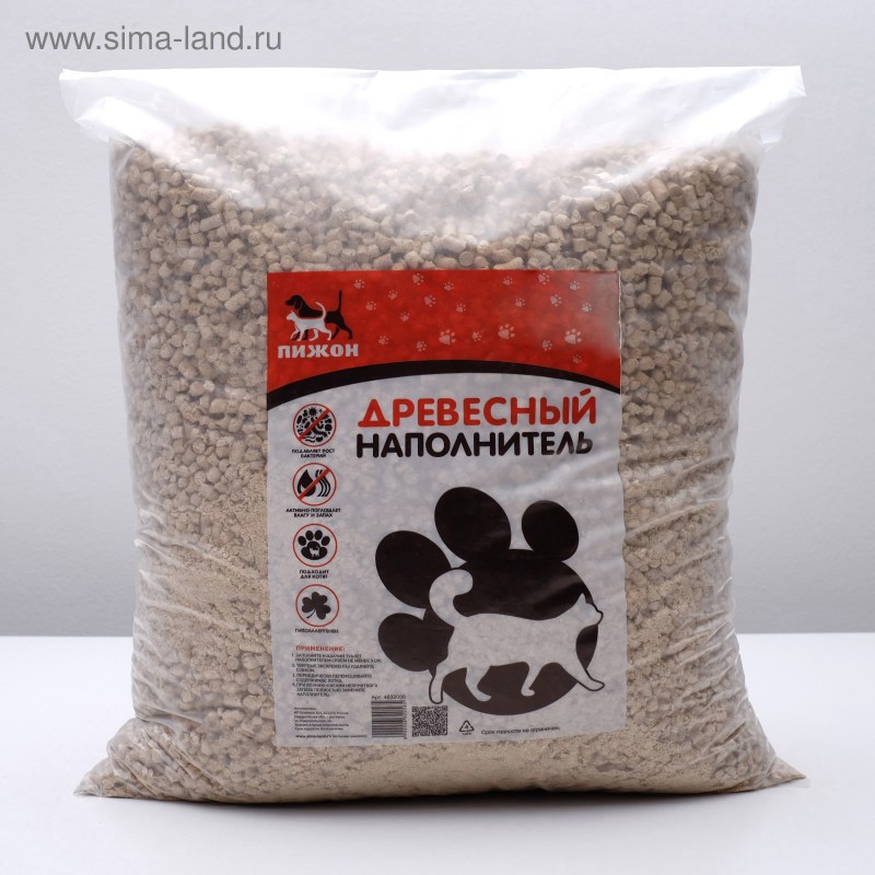 Наполнитель древесный пижон 5 л