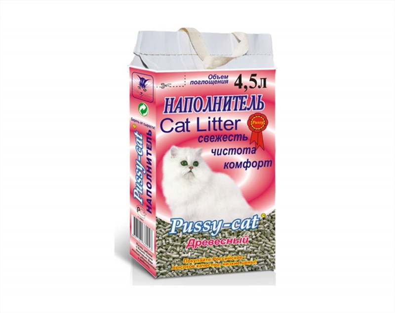 Наполнитель pussy-Cat древесный 10л
