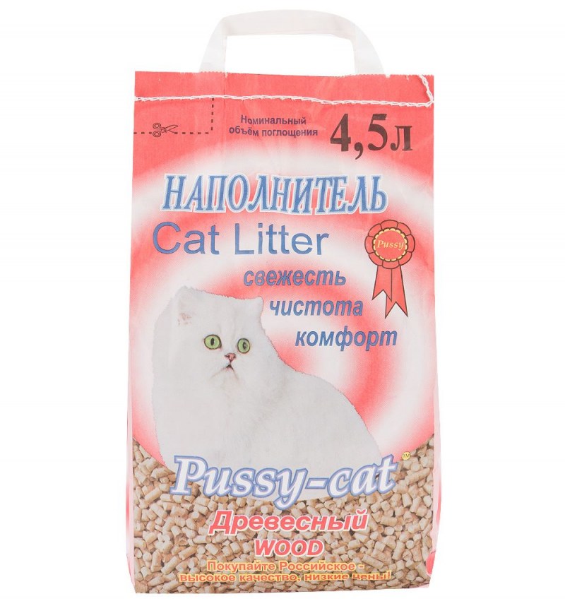 Наполнитель pussy-Cat древесный 10л