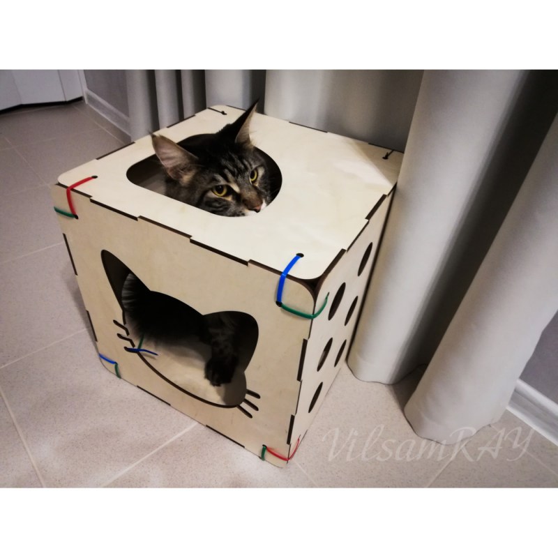 Игровая коробка для кошки