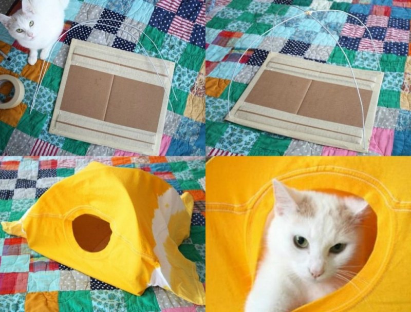 Картонный лоток для кота