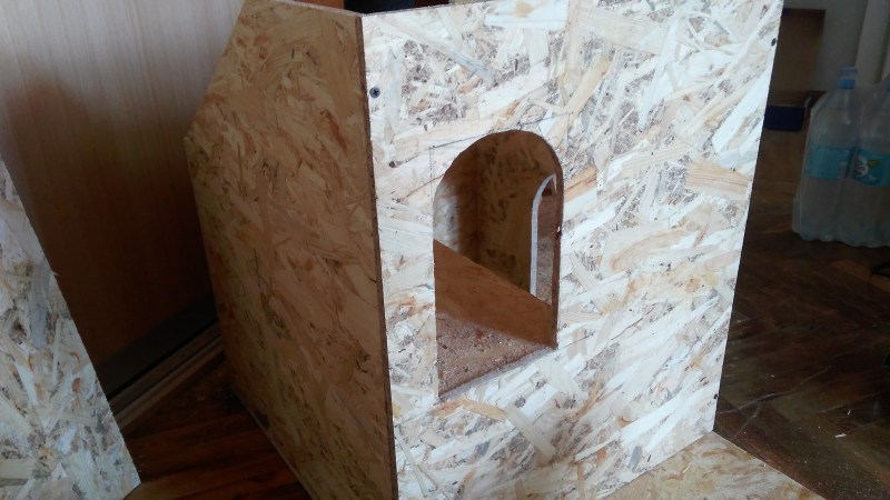Домик для кошек из OSB