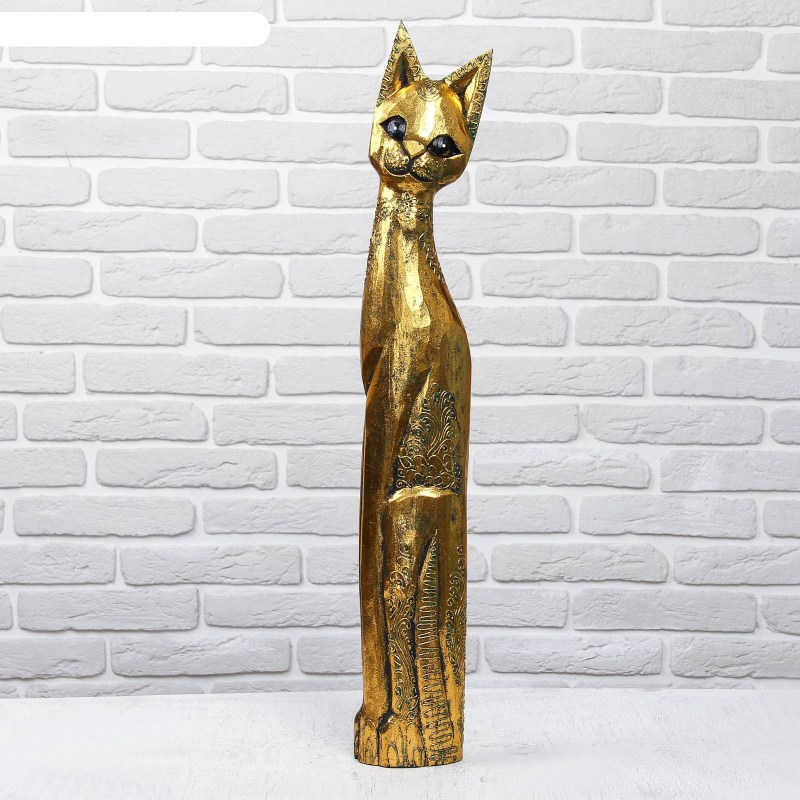 Фигурки кошек из дерева
