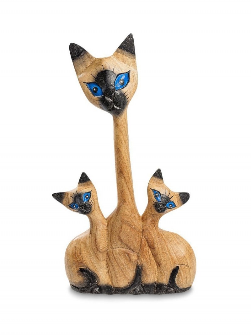 Фигурка деревянная кошка