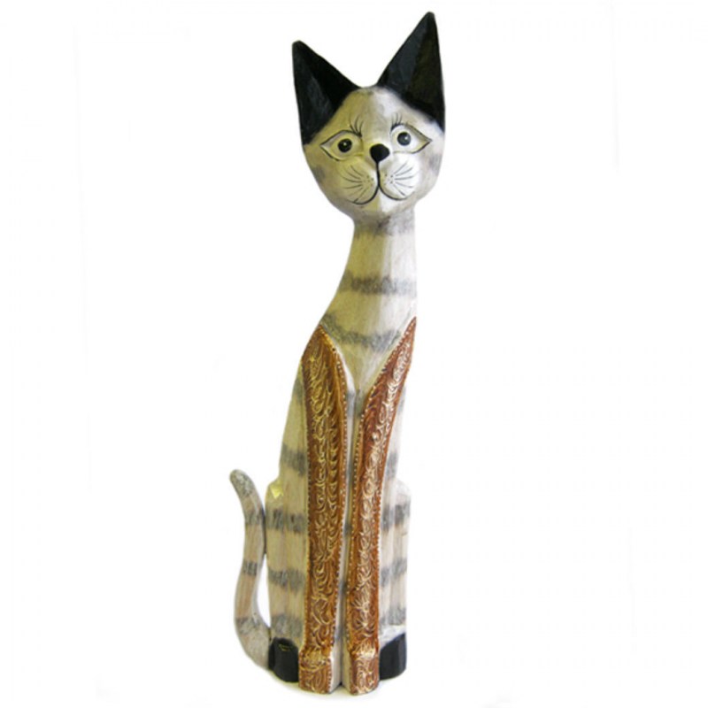 Фигурка деревянная кошка