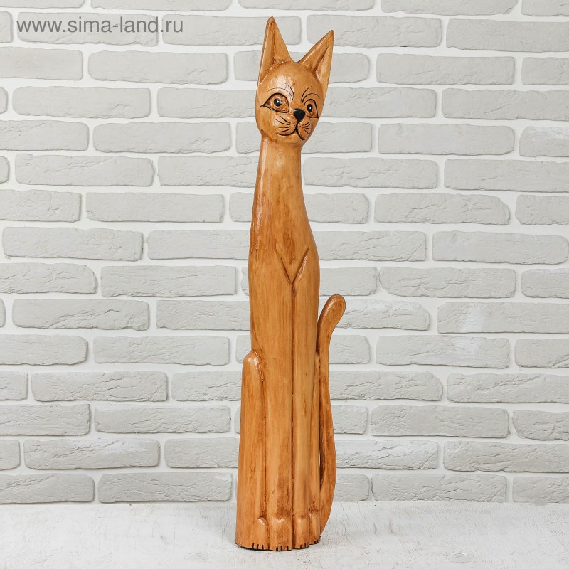 Кошка деревянная напольная