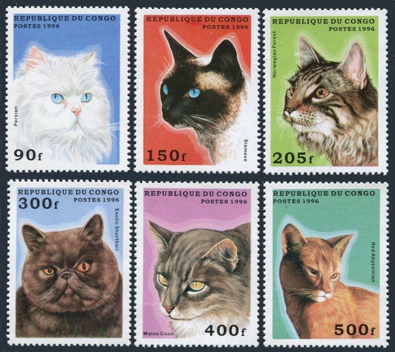 Марки с котами