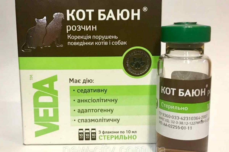 Капли кот Баюн 10мл*3фл *30