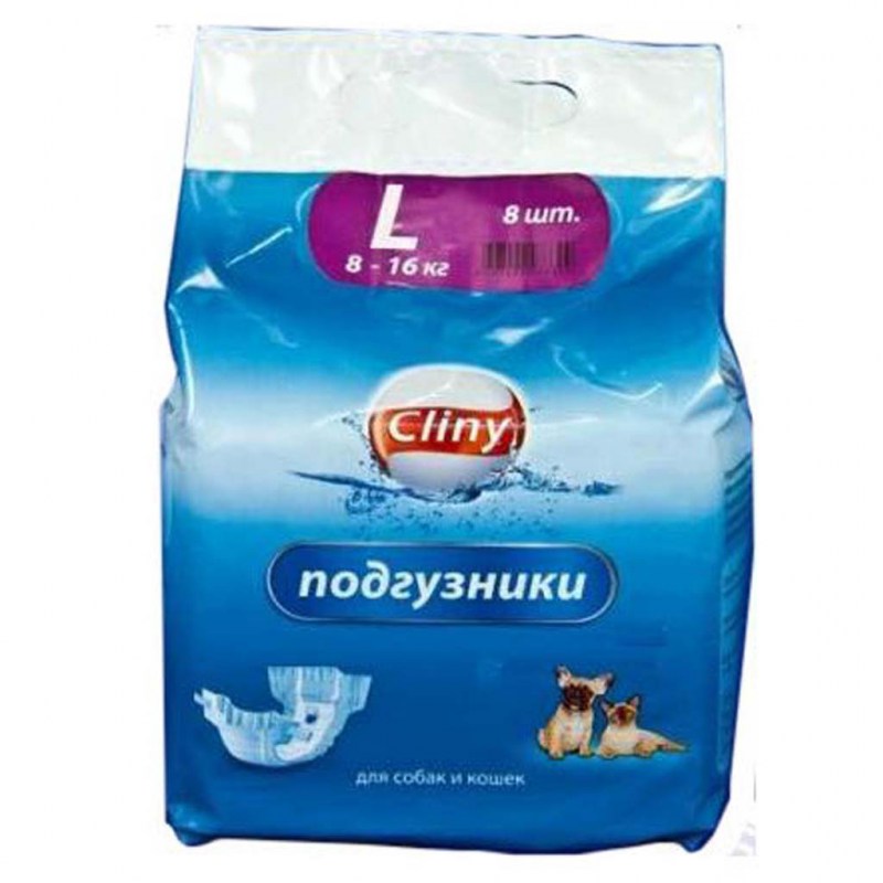 Cliny подгузники 8-16кг размер l (8шт)