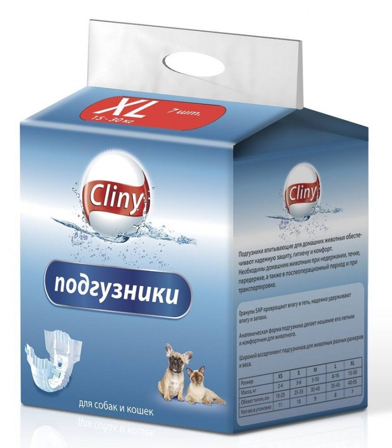 Cliny подгузники 8-16кг размер l (8шт)