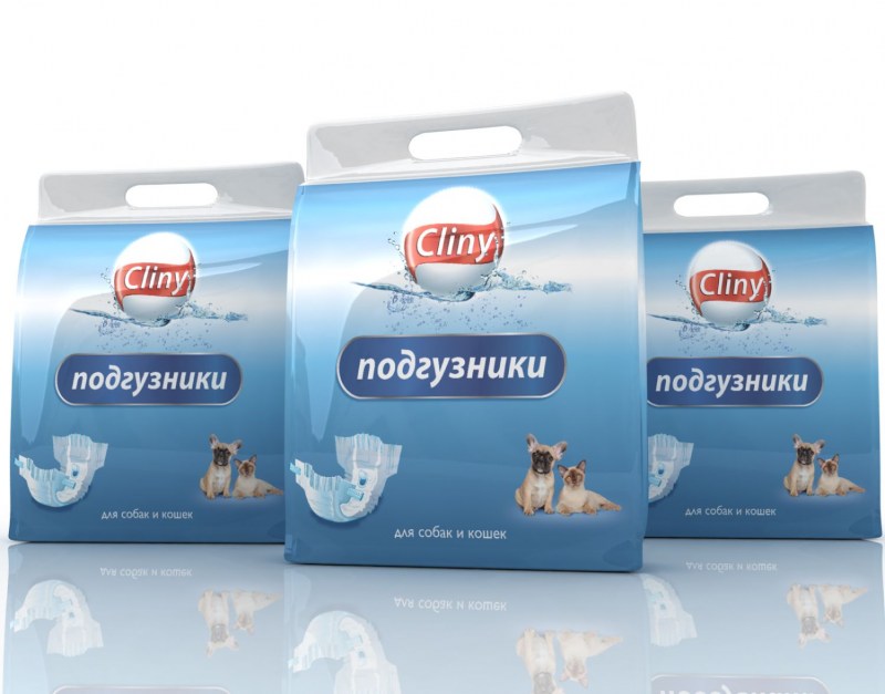 Cliny подгузники 15-30 кг размер XL для кошек и собак