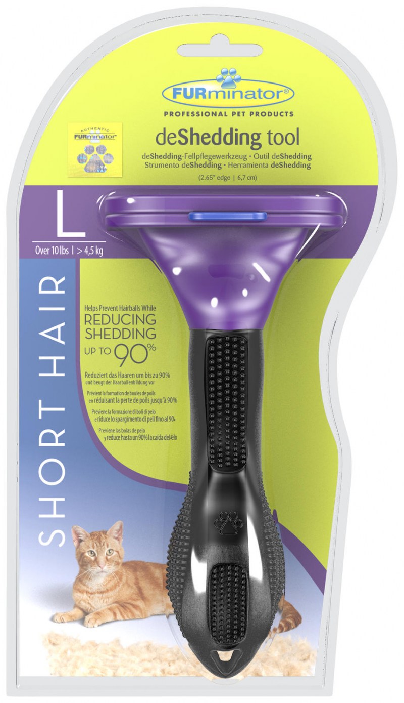 FURMINATOR для кошек больших короткошерстных пород short hair large Cat 7 см