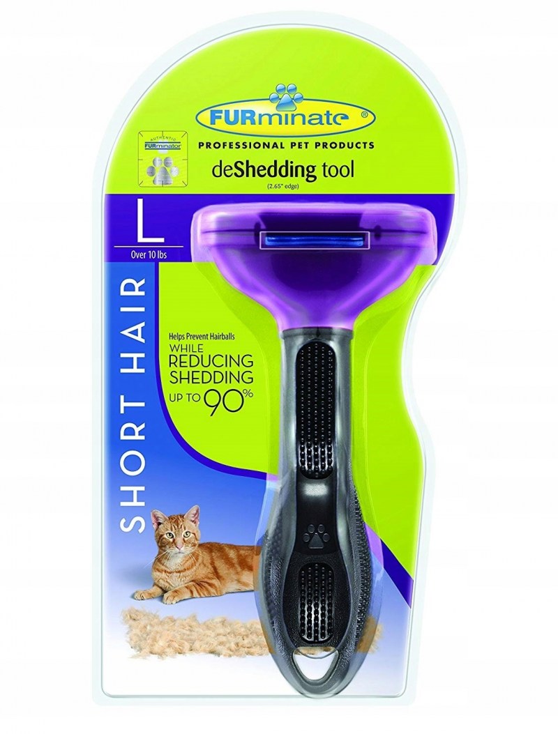 FURMINATOR для кошек больших короткошерстных пород short hair large Cat 7 см