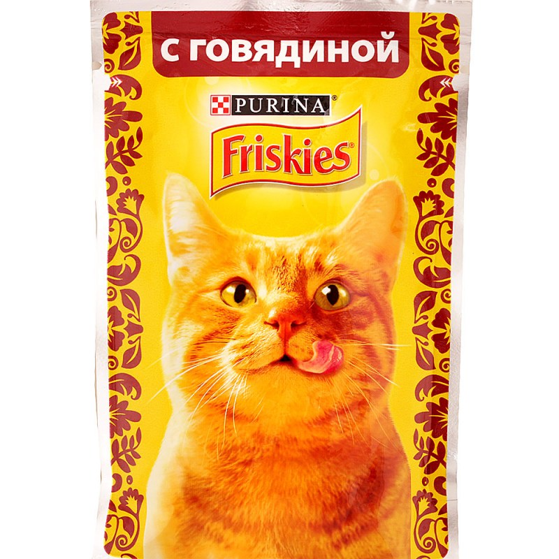 Корм friskies говядина 85гр
