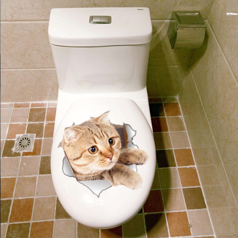 Смешные коты на унитазе