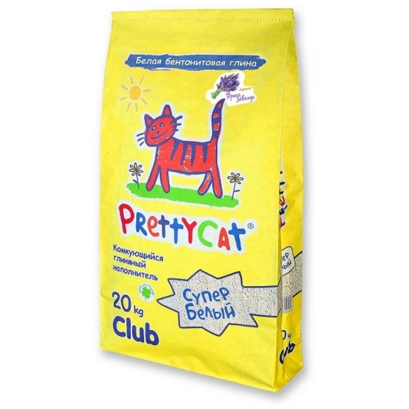 Комкующийся наполнитель PRETTYCAT супер белый 10 кг