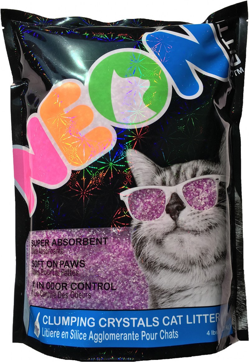 Neon Litter наполнитель силикагель, комкующийся,
