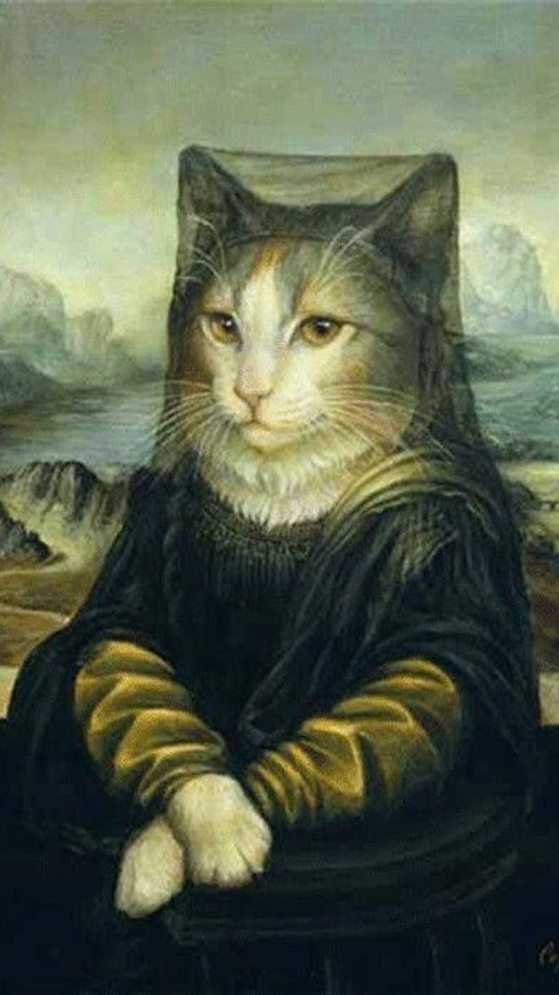 Мона Лиза с котом