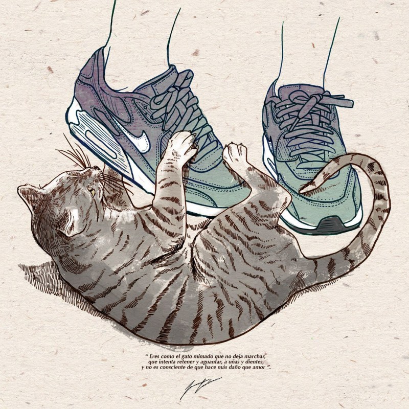 Коты мурлыкают Рисованные картинки