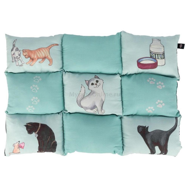 Trixie лежак- подстилка для кошки, 70х55 см, мятный