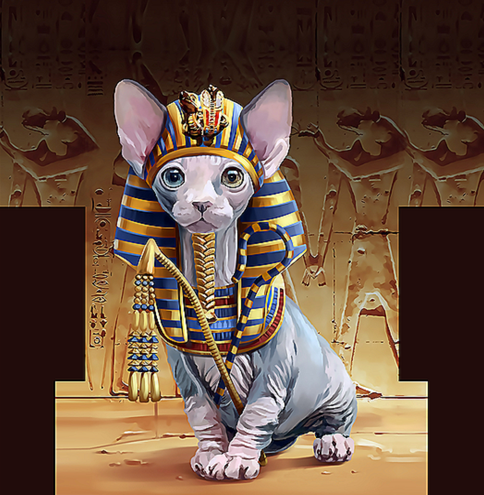 Музыка египта для кошек. Кот сфинкс фараон. Египетская кошка фараона. Сфинкс Египет кошка. Египетский фараон кошка фараон кошка.