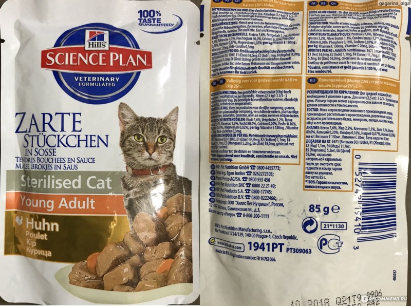 Хиллс для котят рацион