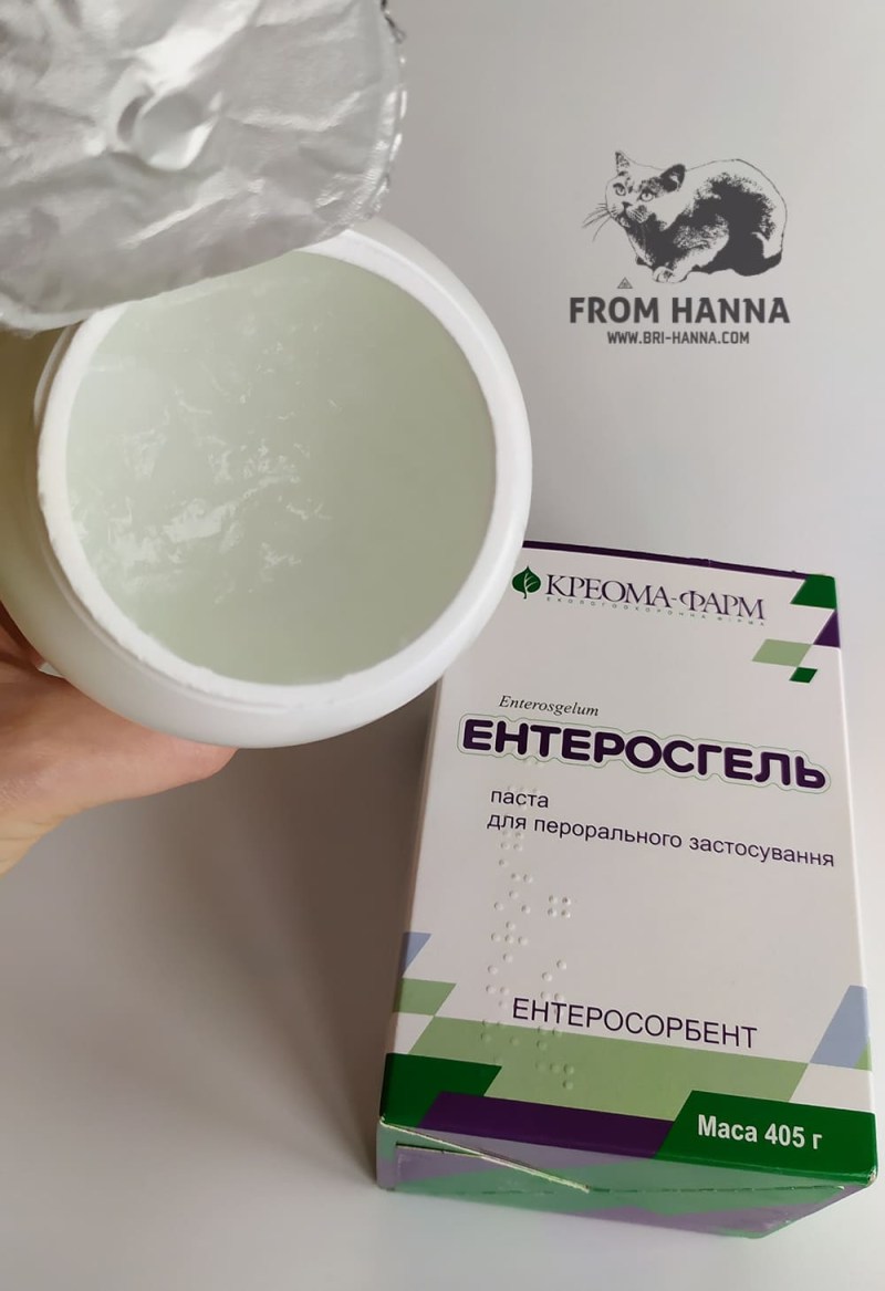 Энтеросгель коту при рвоте