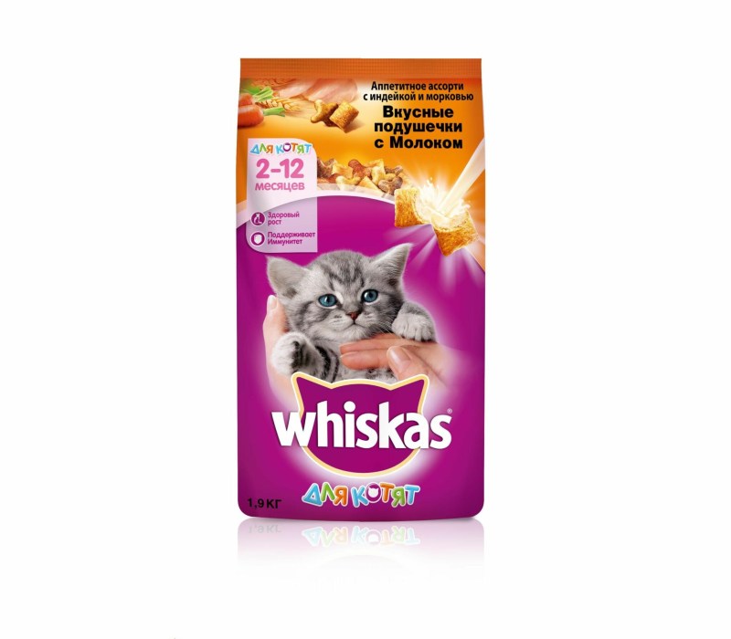 Вискас сухой корм для кошек для котят